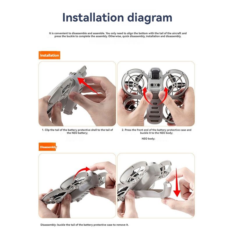 Drone Gimbal For Gopro - Cangkang Pelindung Baterai B92B untuk DJI