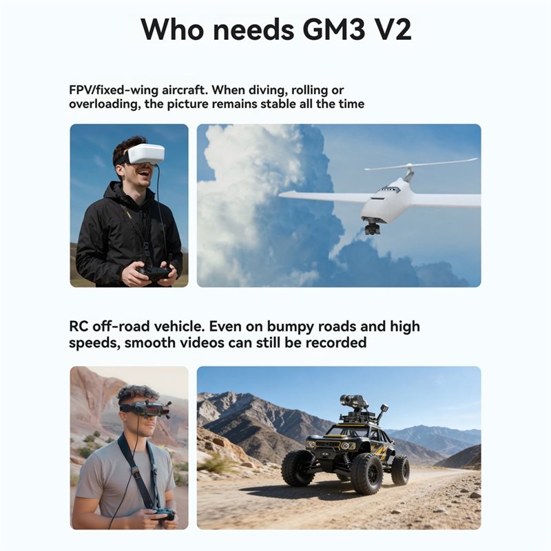 [BARU! A25P] Gimbal GM3 V2 FPV - Drone Gimbal 3 Axis ulasan dan harga