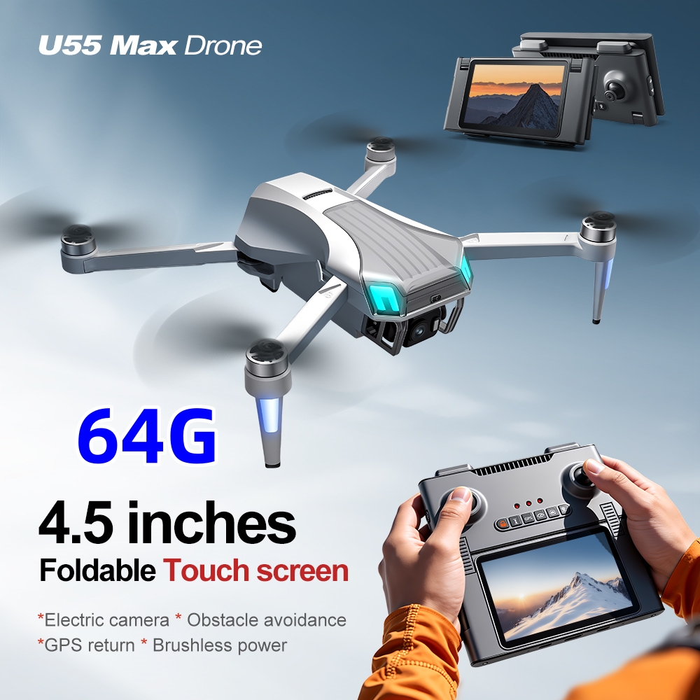 Drone NCZOBOE U55 Optical Flow - Drone Gimbal 2 Axis ulasan dan harga