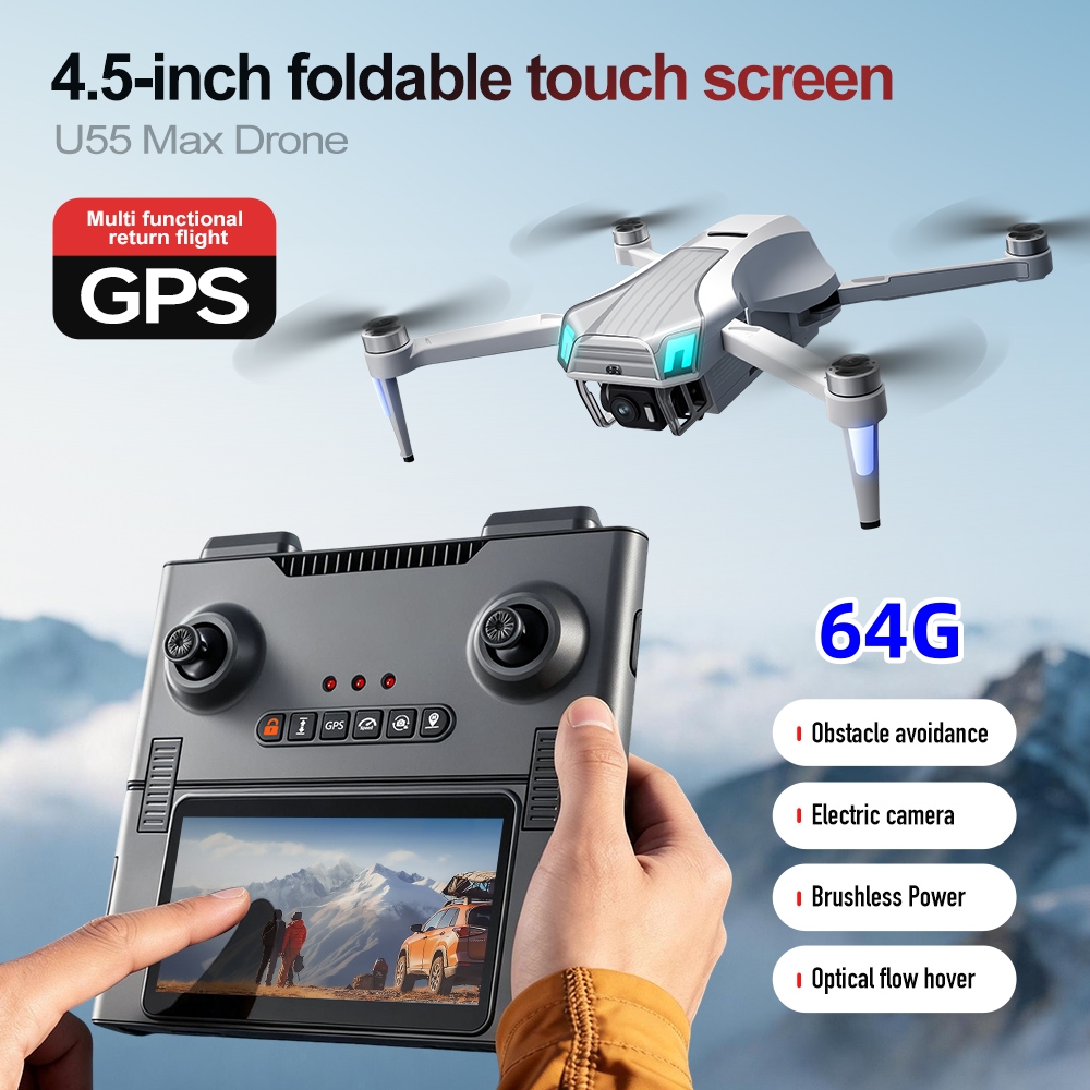 Drone NCZOBOE U55 Optical Flow - Drone Gimbal 2 Axis ulasan dan harga